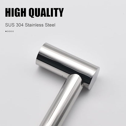Towel Bar - Adjustable 304 Stainless Steel Towel Holder for Bathroom (11.8inch-22.6inch) Sturdy and Rustproof Wall Mounted Towel Rack for Bathroom Accessories, Polished Silver…