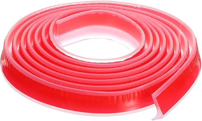 98"x0.8"x0.5" (LxWxH) Collapsible Shower Barrier Stopper - 1 Pack - Good for Bathroom Kitchen - L Shape Water Splash Guard Blocker - Clear