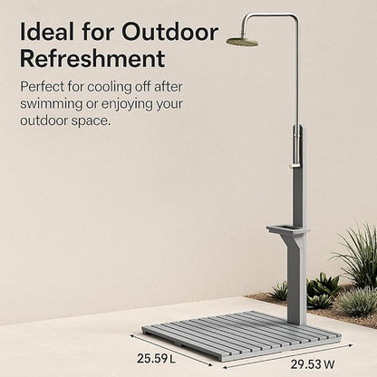 Outdoor Garden Pool Shower with Chassis Board for Outdoor Backyard Poolside Beach Pool Spa