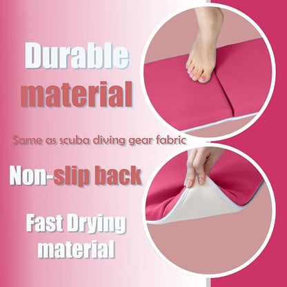Supa Ant Baby Bath Kneeler and Elbow Rest Pad –Mom’s Choice Award Winner –US-Designed Extra Thick Bathtub Kneeling Pad with 8 Suction Cups, 5-Pocket Organizer, Non-Slip, Cushioned, Durable (Pink)