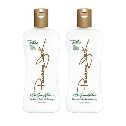 Panama Jack Aloe Moisturizer Lotion - After Sun Daily Skincare, Contains Aloe, Cocoa Butter, Olive & Hemp Seed Oils with Vitamin E, 8 FL OZ (Pack of 6)