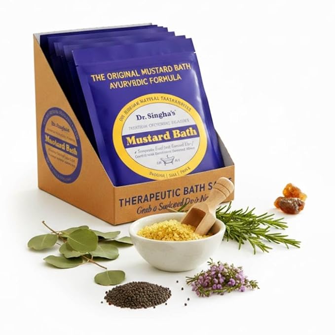 Dr. Singha's Mustard Bath, Therapeutic Bath Salts (2 oz (14 Pack))