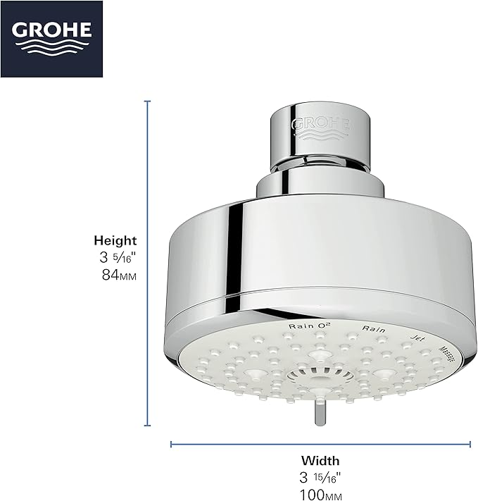 Grohe 29429000 Cosmopolitan Pressure Balance Shower Set, Starlight Chrome
