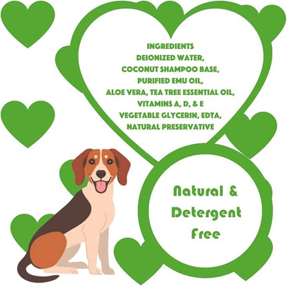 Natural Dog Shampoo, Tea Tree Relief, 1 Gallon