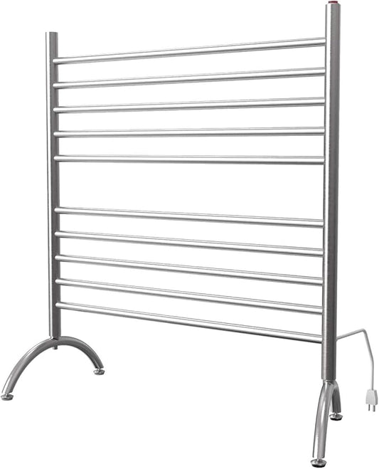 Amba Solo 33" Freestanding 10 Bar Towel Warmer in Brushed