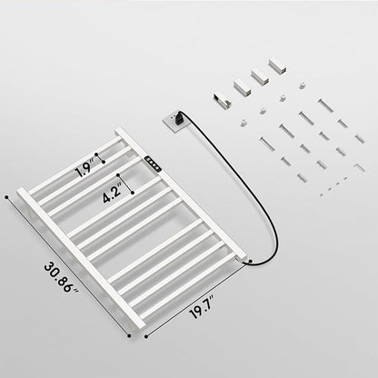 Towel Warmer,10-Bar 304 Compact Stainless Steel Towel Warmer Rack for Bathroom with Intelligent Touch-Screen Timer