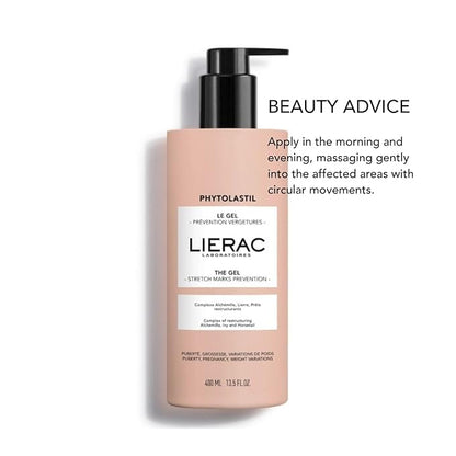 Lierac Phytolastil Stretch Mark Removal Concentrate & Stretch Mark Prevention Cream Gel Pack - Hydrates And Soothes Skin, Firms And Reduces Stretch Marks On Belly, Bust, Hips, Buttocks & Thighs