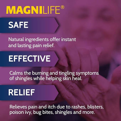 MagniLife Pain and Itch Relief Gel, Naturally Relieve Tingling, Irritation and Sensitivity with Jasmine and Mezereon - 1.8oz