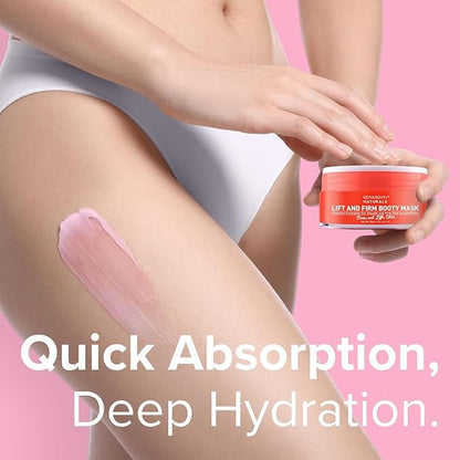 Enaskin Naturals Anti-Cellulite Cream: Firming Solution for Booty, Legs & Belly - Skin Tightening & Lifting Body Mask for Toning, Lift & Firm Moisturizing Bum Bum Care