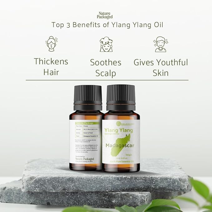 Ylang Ylang Essential Oil - Direct from Malagassi Essential Oils Madagascar - Steam Distilled - Aceite de Ylang Ylang for Aromatherapy, Diffuser, DIY Candle and Soap Making - 22lbs