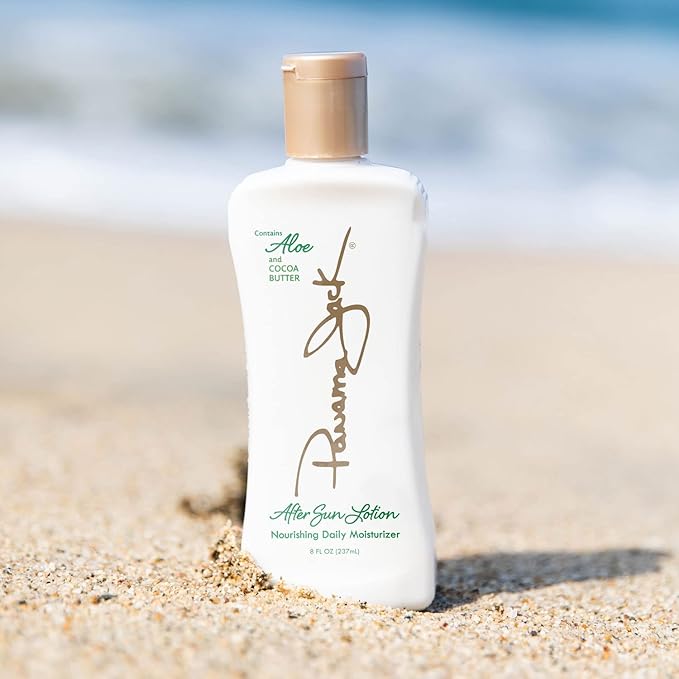 Panama Jack Aloe Moisturizer Lotion - After Sun Daily Skincare, Contains Aloe, Cocoa Butter, Olive & Hemp Seed Oils with Vitamin E, 8 FL OZ (Pack of 6)