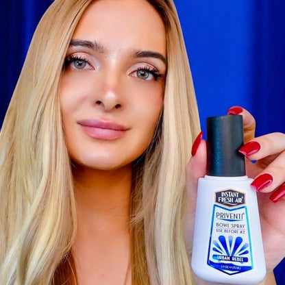Signature PRIVENTI for Men Toilet Spray Urban Rebel Scent Bathroom Spray with Noxban Technology Odor Elimination, Travel Size Long-Lasting Freshness for Home, Travel or Work 2.4 Oz. -INSTANT FRESH AIR