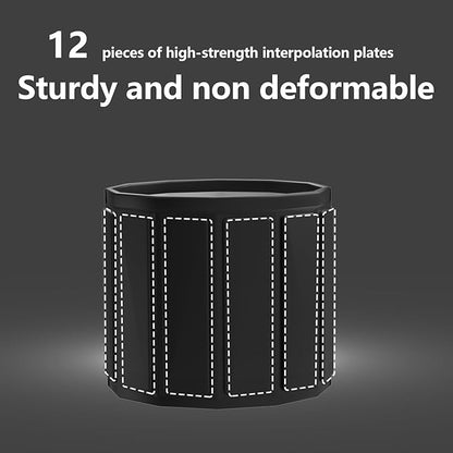 Portable Bath Tub for Adult, Foldable Soaking Bathtub for Hot SPA&Ice Bath, Foldable Small Bathtub Collapsible Tub for Bathing, Quick Setup No Installation Space-Saving Storage (black, 25.9X27.5 IN)