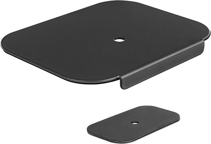 Mount-It! Monitor Mount Reinforcement Plate, Steel Desk Protector for Glass and Thin Tabletops, Compatible with C-Clamp and Grommet Mounts, Anti-Skid EVA Pads, Supports Multi-Monitor Setups