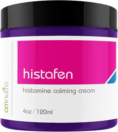 Histafen Antihistamine Itch Calming Cream - 4oz Anti Itch Cream Extra Strength Intensive Healing Lotion Exema Creams for Adults & Kids with Low Diamine Oxidase Dao Enzyme Mast Cell Activating Syndrome