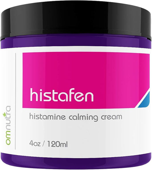 Histafen Antihistamine Itch Calming Cream - 4oz Anti Itch Cream Extra Strength Intensive Healing Lotion Exema Creams for Adults & Kids with Low Diamine Oxidase Dao Enzyme Mast Cell Activating Syndrome