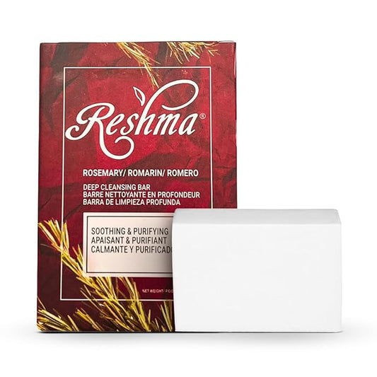 Reshma Beauty Rosemary Soap | Infused with Rosemary Oil and Olive Oil | Anti-Aging Face & Body Soap Bar |Suitable for Normal to Dry Skin | Calming and Rejuvenating |(Pack Of 12)