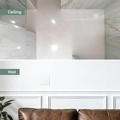 Vent Systems 4'' x 4'' Inch White Metal Access Panel - Easy Access Doors - Access Panel for Drywall, Wall, Electrical and Plumbing Service Door