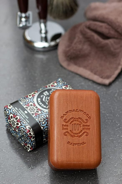 La Chatelaine Unisex, Men, Women Bar Soap| Natural and Organic |Triple Milled | Made in France | Large (Sandalwood)