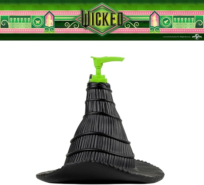 Wicked Witch Hat Soap/Lotion/Hand Sanitizer Resin Pump Dispenser, 13 Ounces, (Officially Licensed Product) by Franco Collectibles
