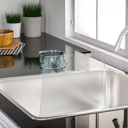 Acrylic Splash Guard for Kitchen Sink, Freestanding Splash Panel Barrier Behind Faucet, Suitable for Bathroom and Bathtub,