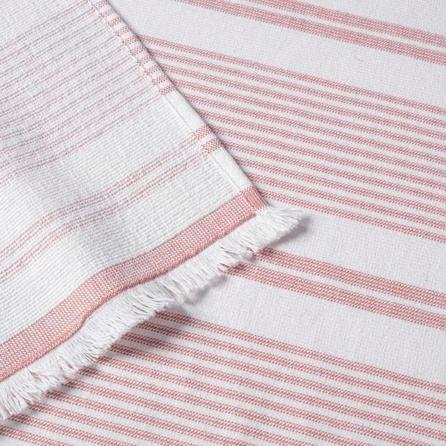 Maisonette Turkish Bath & Beach Towels - 2 Pack (36"x71"), Quick-Dry Cotton Peshtemal for Bath, Beach, Absorbent, Lightweight, Bathroom, Hammam, and Spa Towels with Eyelash Fringe, Red (Terracotta)