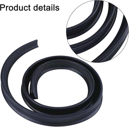 Flexible TPE Rubber Shower Splash Guard Threshold Strip,2m Trim-to-Fit Water Barrier for Bathroom Floors,Bathtub Edges,Kitchen Sink Toilet - White