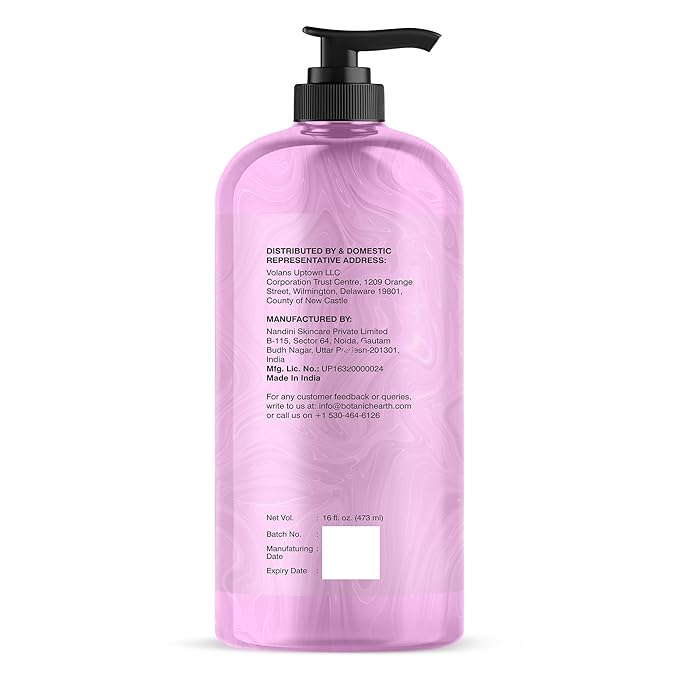 Botanic Hearth Bulgarian Lavender & Ylang Ylang Body Wash – Calming & Relaxing Shower Gel with Vitamin E & Sage Extract, Sulfate & Paraben Free – 16 fl oz