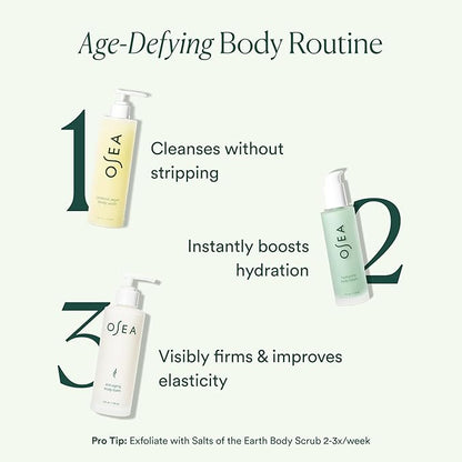 OSEA Anti-Aging Body Balm 5 oz - Firming & Tightening Body Lotion for Hydration - For Silky Glowing Skin - Nutrient-Rich Seaweed Body Lotion - Clean & Vegan Body Care Anti-Aging Body Moisturizer
