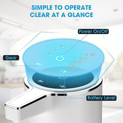 2 Pack Touchless Automatic Soap Dispenser, Smart Sensor Foam Hand Wash Dispenser, USB Rechargeable & Adjustable Customizable for Bathroom Countertop Kitchen Sink, 13.5 oz White Stripes