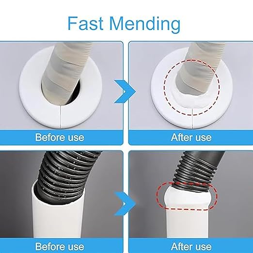5-Pack White Seal Putty Waterproof Duct Seal Repair Sealing Clay, Quick Mending Mud for Drain Connection,Air Conditioning Hole, Wall Hole