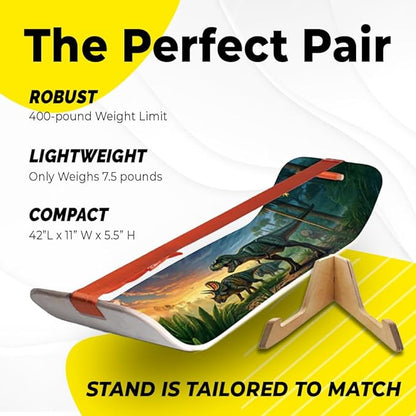 GIBBON SlackBoard - GiBoard Balance Board Kids & Adults - Slackline Balance Trainer - Slack Board Core Workout Equipment Home Gym Training - Standing Desk Exercise - Yoga, Agility, Pilates & More