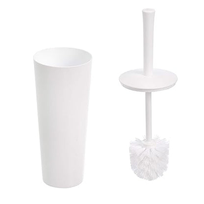 Amazon Basics Toilet Brush and Holder Set - 4-pack, White