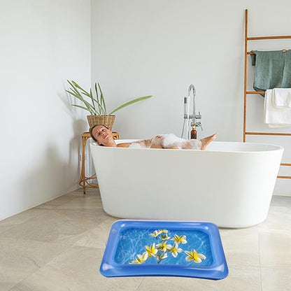 Inflatable Pool Foot Bath Basin, Portable Foot Bath Basin, Foot Soaking Bath Basin for Pool Entry Ladder, Swimming Pool Clean Feet Pedicure Supplies (Square)