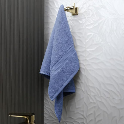 Hand Towels Pack of 4 - Extra Soft & Decorative, Large (16"x 28") 100% Cotton, Luxury, Thick, Plush - Versatile, Perfect as Bathroom and Hotel Towel, Hand Towels for Bathroom - Sky Blue