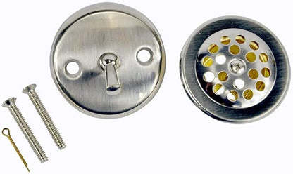 Danco 89242 Trip Lever Tub/Bath Drain and Overflow Trim Kit/Plate in Brushed Nickel