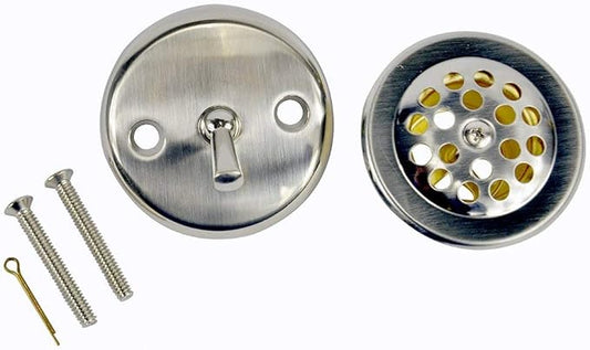 Danco 89242 Trip Lever Tub/Bath Drain and Overflow Trim Kit/Plate in Brushed Nickel