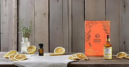 Luxurious Lemon Essential Oil by Enhanced Essentials| Organic & Pure| for Home Cleaning & Fragrance,Diffusers,Skin & Hair Care,Aromatherapy,Soap & Candle Making|with Glass Dropper|3.38 fl oz (100 ml)