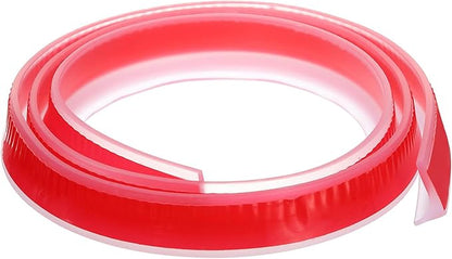 39"x0.8"x0.5" (LxWxH) Collapsible Shower Barrier Stopper - 1 Pack - Good for Bathroom Kitchen - L Shape Water Splash Guard Blocker - Clear