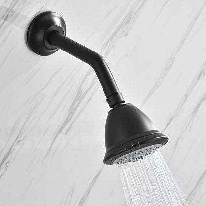 BESTILL Wall Mounted 8 Inch Shower Head Arm, Shower Arm and Flange Included, Matte Black