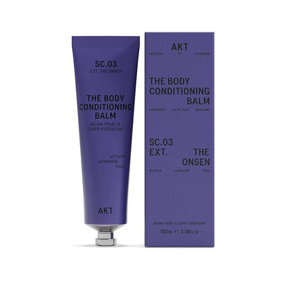 AKT The Body Conditioning Balm 3.4 Fl Oz, Firming Cream, Hydrating Body Balm with Olive Squalane & Lactic Acid, Vegan Moisturizer, Plastic Free, Sc.03 The Onsen, All Genders