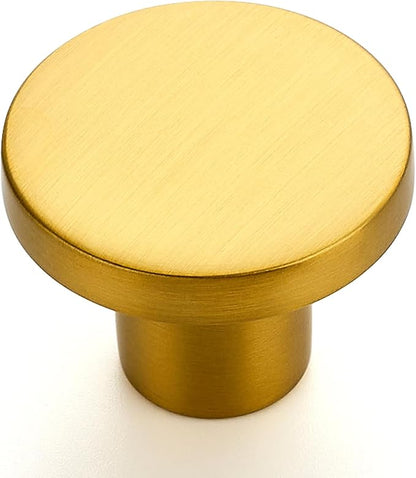 Ravinte 60 Pack Cabinet Knobs Gold Kitchen Cabinet Knobs Round Dresser Drawer Pulls Closet Door Pulls 1-1/5 Inch