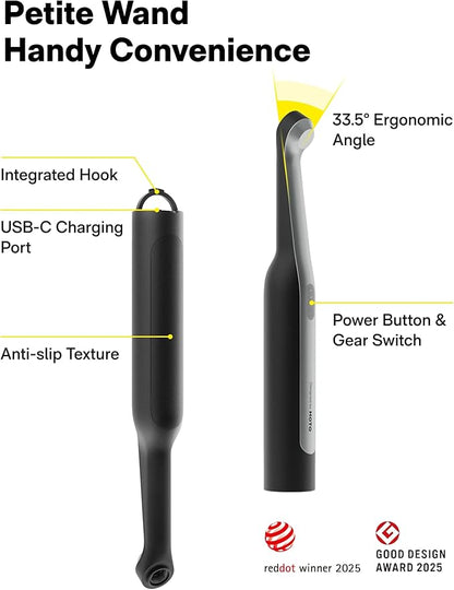 HOTO Wand™ Cordless Spin Scrubber, Electric Rechargeble Grout Cleaning Brush, IPX7 Waterproof Bathroom Scrubber, 12 Replaceable Brush Heads Version Power Scrubber for Grout, Tiles, Corners, Crevices