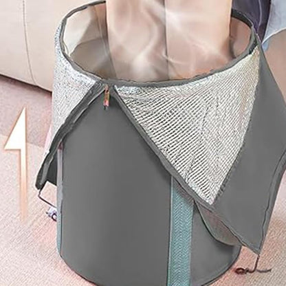Collapsible Bucket for Soaking Feet,Portable Travel Foot Bath Tub,Fully Wrapped Knee Fumigation Foot Soaking Bath Basin,Foot Spa Bag for Outdoor Travel Camping Fishing