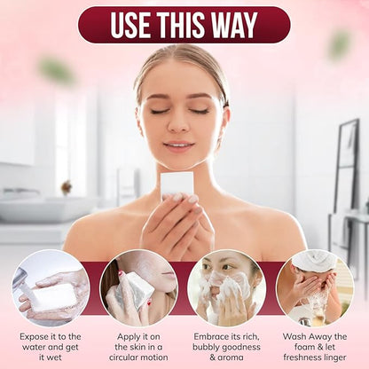 Reshma Beauty Rosemary Soap, Infused with Rosemary Oil and Olive Oil, Anti-Aging Face & Body Soap Bar, Suitable for Normal to Dry Skin, Calming and Rejuvenating, 5.5 oz, Pack of 1
