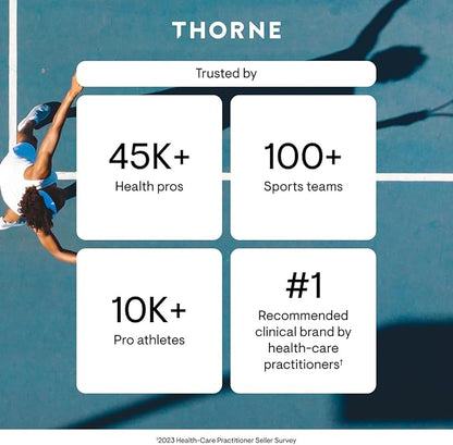 THORNE - Basic Prenatal - Well-Researched Folate Multi for Pregnant and Nursing Women Includes 18 Vitamins and Minerals, Plus Choline - Gluten, Dairy & Soy-Free - 90 Capsules - 30 Servings