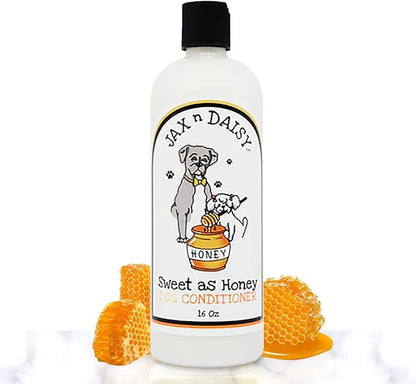 Jax n Daisy Honey Dog Conditioner Conditioner for Dogs with Honey Nectar Oil Hempseed Oil and Vitamin Soften Dog Coat and Soothe Skin for Furry Freshness Grooming Accessories Essentials