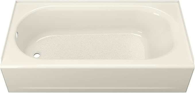 American Standard 2390202.222 Princeton 60 in. x 30 in. Americast Apron-Front Bathtub with Left Hand Drain, Linen