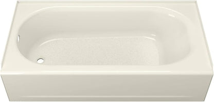 American Standard 2390202.222 Princeton 60 in. x 30 in. Americast Apron-Front Bathtub with Left Hand Drain, Linen