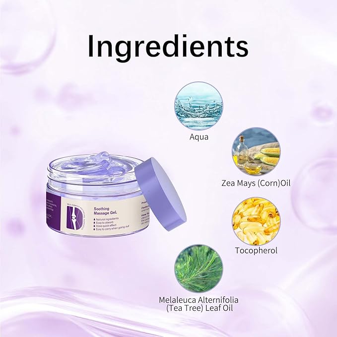 Soothing Cooling Cream,Soothing Relief Massage Gel (200g)